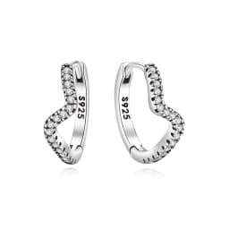 Original 925 Sterling Silver Earrings 2026 Stud Hoop Crystal Earings For Women Rose Gold Crown Heart Infinity Bee Earing Jewelry