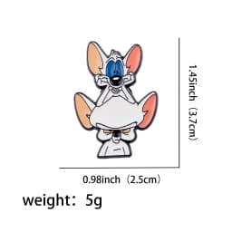 DZ2440 Novelty Cute Mouse Funny Enamel Pins for Clothes Badges on Backpack Lapel Pin Decoration Anime Jewelry Accessories Gifts