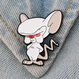 DZ2440 Novelty Cute Mouse Funny Enamel Pins for Clothes Badges on Backpack Lapel Pin Decoration Anime Jewelry Accessories Gifts