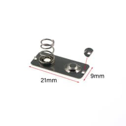 10pcs/ 21x9mm Replacement Metal Batteries Spring Contact Plate Silver For AA AAA Battery case