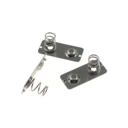 10pcs/ 21x9mm Replacement Metal Batteries Spring Contact Plate Silver For AA AAA Battery case