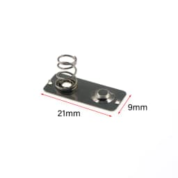 10pcs/ 21x9mm Replacement Metal Batteries Spring Contact Plate Silver For AA AAA Battery case