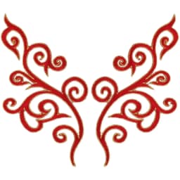 1 Pair Iron On Appliques Gold Embroidery Patches Flower For Cosplay Costume Trims 17*9CM