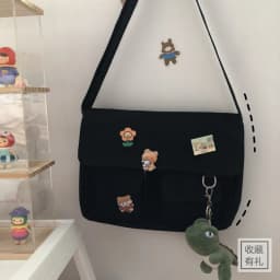 Women Simple Messenger Bag Casual Satchel Ladies Handbags Shoulder Bag Pouch Girls Sweet Printed Canvas Cross School Bags Purses