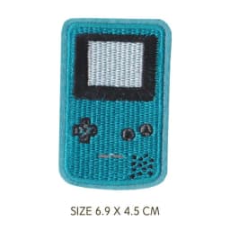 Retro Cute TV Tape Game Console Patches Embroidered Iron on Patches for Clothing DIY Motif Stripes Clothes Stickers Badges