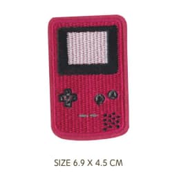 Retro Cute TV Tape Game Console Patches Embroidered Iron on Patches for Clothing DIY Motif Stripes Clothes Stickers Badges