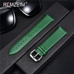 Ultra-thin Genuine Leather Watchband Watch Belt Strap Wristwatches Band 8mm 10mm 12mm 14mm 16mm 18mm 20mm 22mm Red White Black