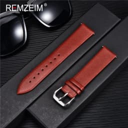 Ultra-thin Genuine Leather Watchband Watch Belt Strap Wristwatches Band 8mm 10mm 12mm 14mm 16mm 18mm 20mm 22mm Red White Black