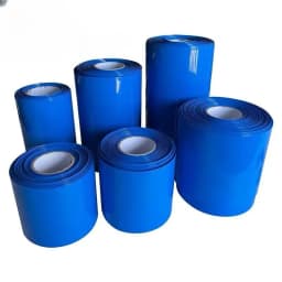1Meter  PVC Of 18650 Battery Packs Cable Sleeve Multi Size Heat Shrink Tube Blue Shrink Insulated Shrink Tubing For Production