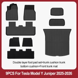 For Tesla New Model Y Juniper Premium/Performance 2025+ TPE Floor Mats Luggage Mat Wear-resistant Foot Pads ModelY Trunk Mats