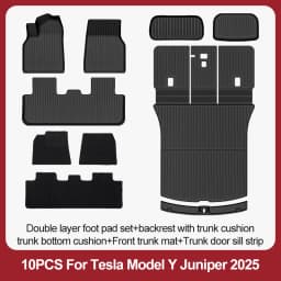For Tesla New Model Y Juniper Premium/Performance 2025+ TPE Floor Mats Luggage Mat Wear-resistant Foot Pads ModelY Trunk Mats
