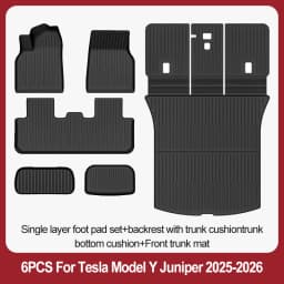 For Tesla New Model Y Juniper Premium/Performance 2025+ TPE Floor Mats Luggage Mat Wear-resistant Foot Pads ModelY Trunk Mats