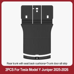 For Tesla New Model Y Juniper Premium/Performance 2025+ TPE Floor Mats Luggage Mat Wear-resistant Foot Pads ModelY Trunk Mats