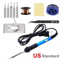 Adjustable Temperature Electric Soldering Iron 60W 220V or 110V Electric Soldering Iron Welding Solder Repair Tool