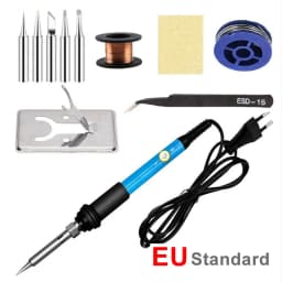Adjustable Temperature Electric Soldering Iron 60W 220V or 110V Electric Soldering Iron Welding Solder Repair Tool