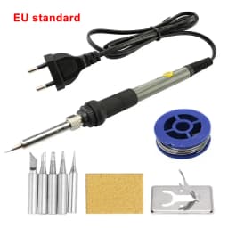 Adjustable Temperature Electric Soldering Iron 60W 220V or 110V Electric Soldering Iron Welding Solder Repair Tool