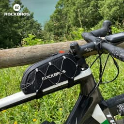 ROCKBROS Bike Bag Waterproof Reflective Front Top Frame Tube Bag Ultralight Bicycle Bag Cycling Bag Touring Riding Gear