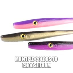 Supercontinent Crazy Slug 185mm/3pcs 125mm/6pcs Soft Fishing Lure Seabass Artificial Bait Silicone Worm Shad Eel Needlefish