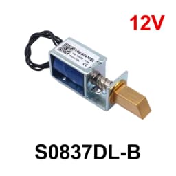 1Pc TAU-S0837DL DC 6V 12V 24V Electric Locks Electromagnet Stroke 10mm Magnetic Lock for the Cabinet Door Lock