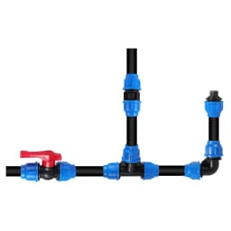 PE Water Pipe Connector Pipe Fittings 20/25/32/40/50mm Water Tube Direct Pipe Quick Valve Connector Pipe Connector 1 Pc