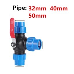PE Water Pipe Connector Pipe Fittings 20/25/32/40/50mm Water Tube Direct Pipe Quick Valve Connector Pipe Connector 1 Pc