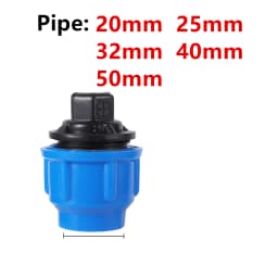 PE Water Pipe Connector Pipe Fittings 20/25/32/40/50mm Water Tube Direct Pipe Quick Valve Connector Pipe Connector 1 Pc
