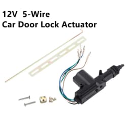 Universal Car Central Door Lock Actuator Auto locking Motor Gun Type 2 wire Car Door Lock Actuator 2P Wire gun 5 wire lock