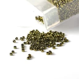 1.5mm Japan TOHO Round Beads 15/0 Metallic Color 10g 2500pcs Gold-plate Glass Seed Bead For Needlework Handemade Jewelry Making