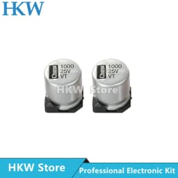 10pcs SMD Aluminum Electrolytic Capacitor 6.3V 10V 16V 25V 35V 50V 63V 1UF 10UF 22UF 33UF 47UF 100UF 330UF 470UF 1000UF Original