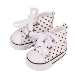 5cm Canvas Shoes For EXO Nancy Doll Hand Made 12 Colors Dot Mini Canvas Shoes Sneakers For DIY Cotton Russia Doll Girl Best Gift