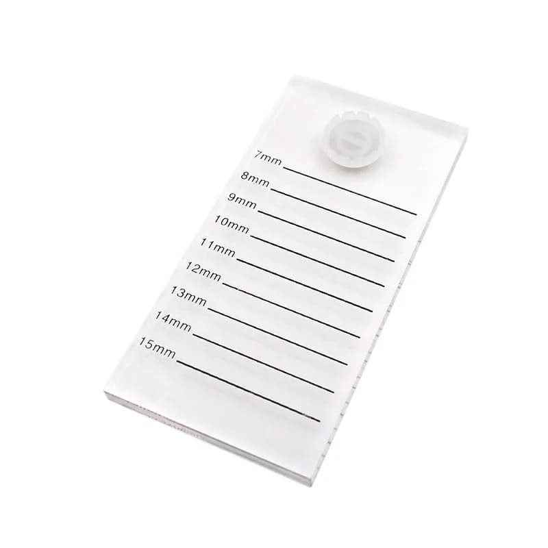 1pcs Acrylic Double-sided Scale Eyelash Board Grafting Eyelash Scale Plate Showcase Eyelashes Tool Containing One Blossom Cup