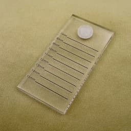 1pcs Acrylic Double-sided Scale Eyelash Board Grafting Eyelash Scale Plate Showcase Eyelashes Tool Containing One Blossom Cup
