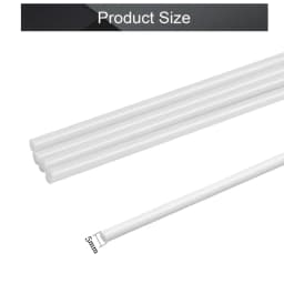 1-5pcs 6-50mm Diameter PTFE Bar White Poly Tetra Fluoro Ethylene Bar Environment-Friendly Non-Toxic DIY PTFE Plastic Rod