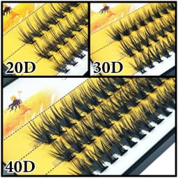 20/30D Natural False Eyelashes 1 Box/60 Cluster Eyelash Extension 3D Russia Individual Eyelashes Bunches Makeup Lashes Wholesale
