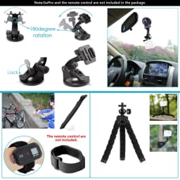 Action Camera Accessories For Gopro Hero 9 8 7 5 4 For Dji Osmo Action Backpack Suction Cup For Glass Mount 4k Case Helmet