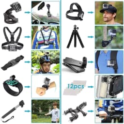 Action Camera Accessories For Gopro Hero 9 8 7 5 4 For Dji Osmo Action Backpack Suction Cup For Glass Mount 4k Case Helmet