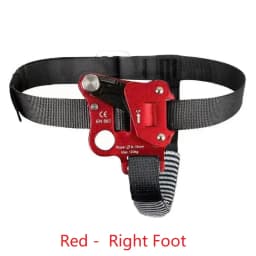 Outdoor Foot Ascender SRT Rock Climbing Riser With Pedal Belt Grasp Rope Gear Anti Fall Off Left Right Foot Ascend