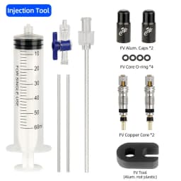 60ml Bicycle Tubeless Tire Sealant Injector MTB Road Bike Fluid Injection Tool Schrader/Presta Valve Tool Optional