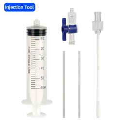 60ml Bicycle Tubeless Tire Sealant Injector MTB Road Bike Fluid Injection Tool Schrader/Presta Valve Tool Optional