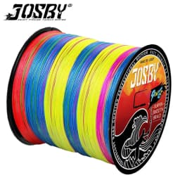JOSBY 200M 300M 500M 1000M Multicolour 100% PE 8 Braided Wire 4 Strands Multifilament Japanese Fishing Line 10-90LB Weaves Cord