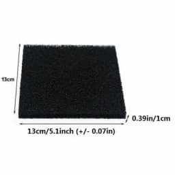 5/10/20Pcs Universal Black Activated Carbon Foam Sponge Air Filter Impregnated Sheet Pad Filter Sponge
