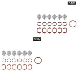 Swirl Flap Blanks Plate & Intake Inlet Manifold Gasket Seal For BMW M57 E39 E60 E46 E38 E53 E83 E65 E61 E65 E70 E71 E92 X3 X5 X6