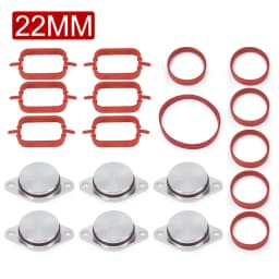 Swirl Flap Blanks Plate & Intake Inlet Manifold Gasket Seal For BMW M57 E39 E60 E46 E38 E53 E83 E65 E61 E65 E70 E71 E92 X3 X5 X6