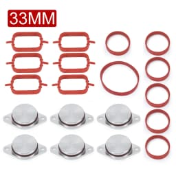 Swirl Flap Blanks Plate & Intake Inlet Manifold Gasket Seal For BMW M57 E39 E60 E46 E38 E53 E83 E65 E61 E65 E70 E71 E92 X3 X5 X6