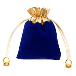 25/50pcs/Lot Golden Color Edge Velvet Jewelry Gift Bag 5x7 7x9 9x12cm Drawstring Wedding Display Sweets Packing Bag Wholesale