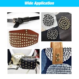 100Sets 5-15mm Metal Double Cap Rivets Stud Round Nail Rivet For Leathercraft Accessories Repair Shoes Bag Belt Clothing Garment