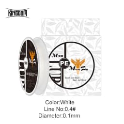 Kingdom THINNEST LINE Super Thin 0.2# 0.4# 0.6# 9 12LB Fishing PE Line 4 Braideds Multifilament Fishing Line For Carp Fishing