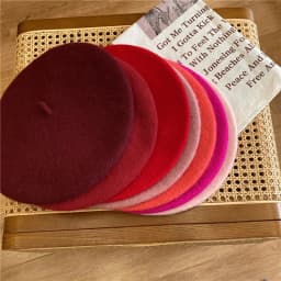 Thick Warm Wool Woolen Beret Hat 70g Weight Girl Women Casual Vintage Round Artist Pumpkin Hat Caps Gorros
