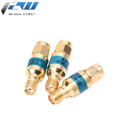 1PCS 2W DC-6GHz SMA Male to SMA Female Coaxial RF Attenuator, 1/2/3/5/6/10/15/30db Attenuator, SMA Fixed Connectors Gold Plated