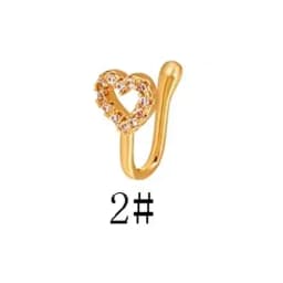 1Pcs New Crystal Zircon Butterfly Clip On Nose Ring Flower Fake Nose Piercing Clip On Earrings Nose Clip Fake Piercing Jewelry